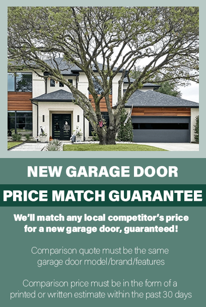 New Garage Door Price Match Guarantee